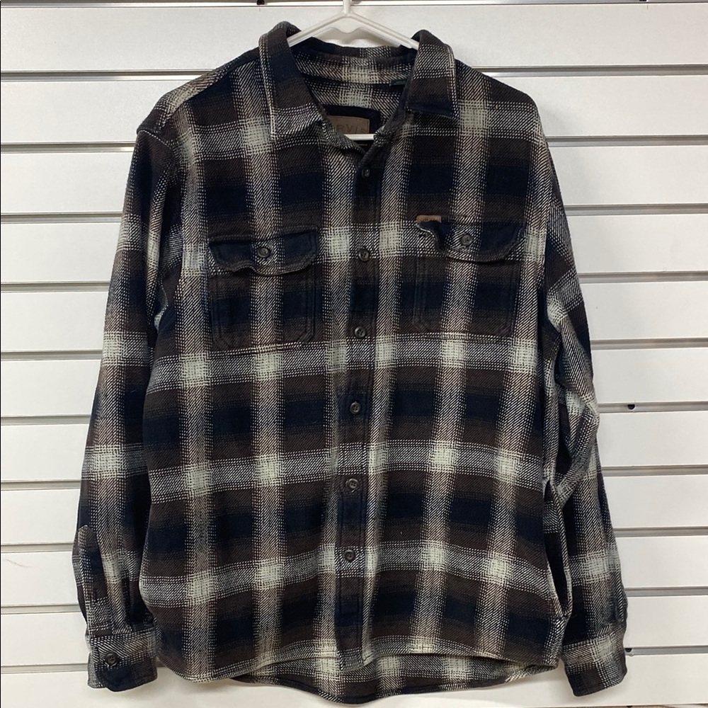 Orvis heavyweight Men's flannel large button up Plaid Shirt - Picture 1 of 6
